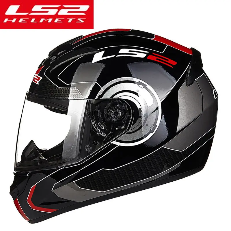 LS2 шлемы полное лицо мотоциклетный шлем FF352 сплошной черный 20 Grahpic цвета мужчины женщины мото гонки каско Capacete LS2 шлемы - Цвет: 11