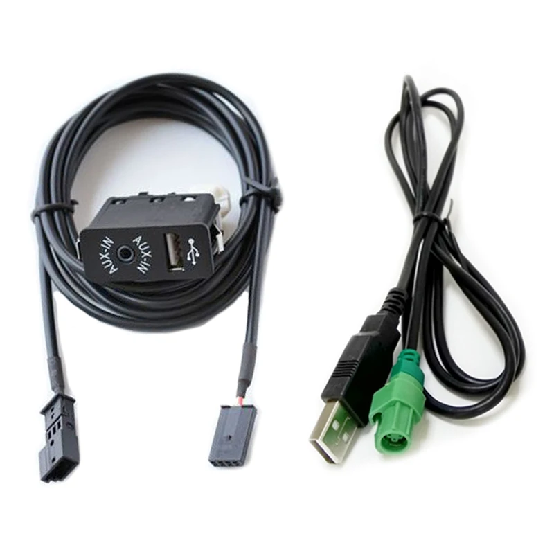 Biurlink Car Screen Navigation 16:9 AUX-In USB Switch Audio Cable 3Pin Audio Rear Port for BMW E38 E39 E46 E53 X5 Biurlink Car Screen Navigation 16:9 AUX-In USB Switch Audio Cable 3Pin Audio Rear Port for BMW E38 E39 E46 E53 X5