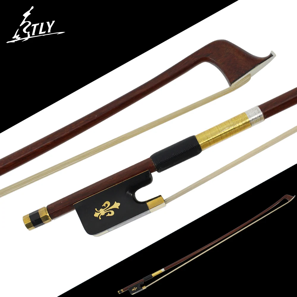 Factory Store Greenheart Cello Bow 4/4 Crine Violoncello Violoncello Accessori Orchidea Intagliato Ebano Frog W/Colored Shell