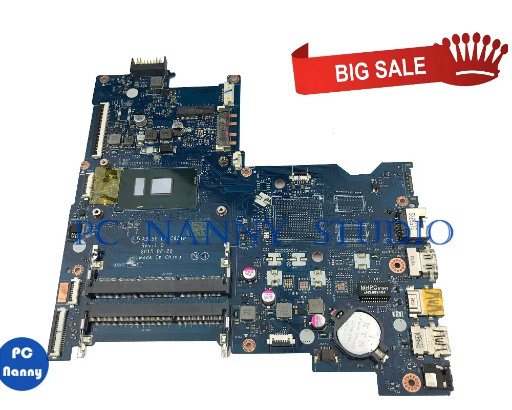 Top PC NANNY FOR HP 15-AC Laptop motherboard LA-C921P I3-6100U SR2EU tested 0