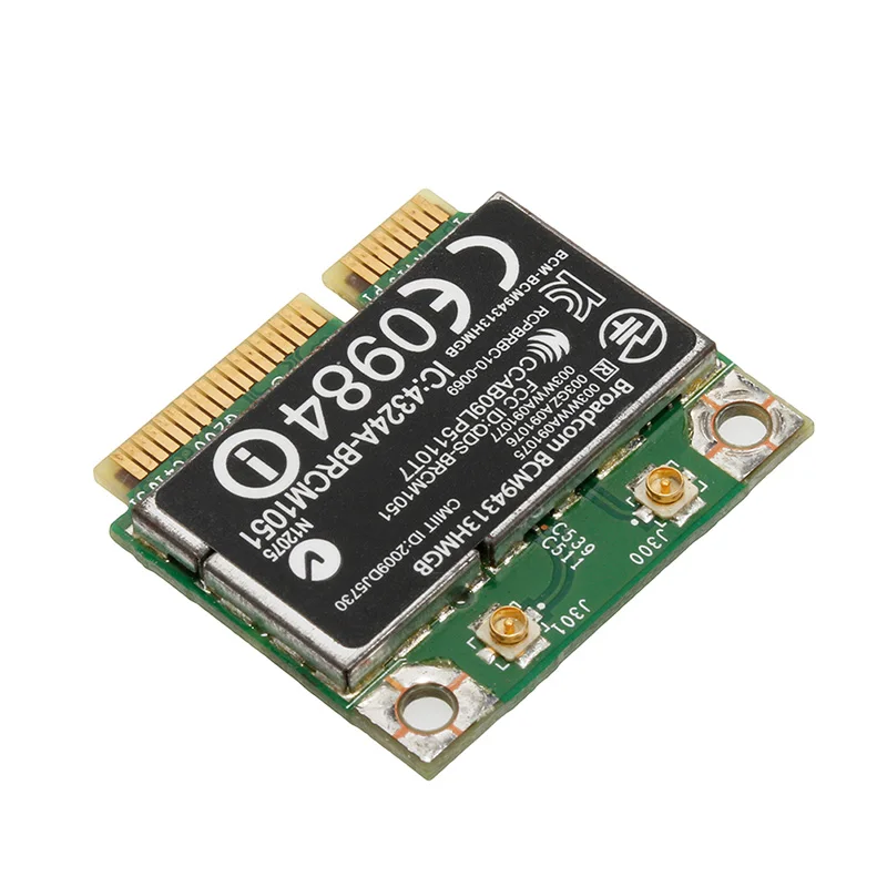2018 Половина мини PCI E 802.11n Bluetooth Wifi карта BCM94313HMGB 600370 001 для DELL HP|Сетевые карты| |