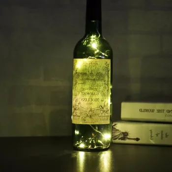 

15 LED fairy lights battery power Bottle Lights LED Cork Shape String Lights for Bistro Wine Bottle Starry Bar Party Valentines