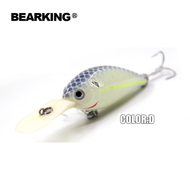 Only for promotion, no benifit fishing lure  Bear king crank 65mm&16g   dive 2.5-3.2m,5pcs different colors each set