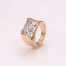 Xuping Anillo de Moda Multicolor Chapado En Oro CZ Sintética Estilo Europeo de Calidad Superior de la Marca de Joyería de Regalo Para Los Hombres S23-12288
