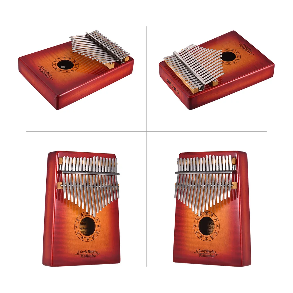 GECKO MC S 17 клавишным Kalimba игрушечное пианино Mbira вьющиеся из цельной кленовой