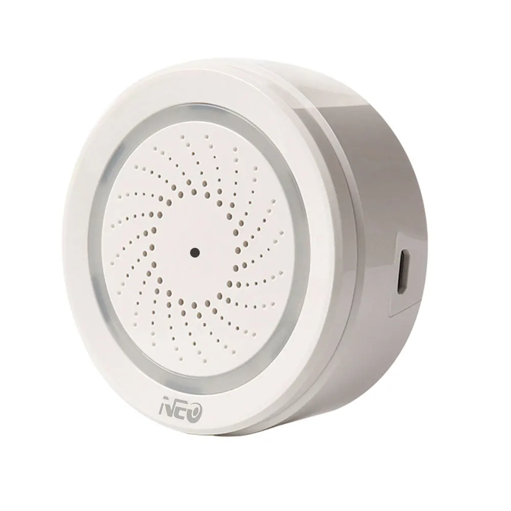

Smart Wireless WiFi Siren Alarm Sensor USB Power Via iOS Android App Notification Alerts Smart Home Automation Smart Life App