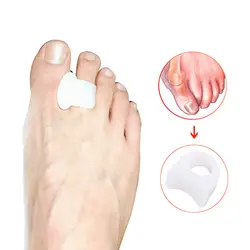 3 пары Sub-toe корректоры для пальцев ног Toe Сепаратор ортезы Красота и здоровье подтяжки Bone Care силикагель для пальцев ног разделение товары и