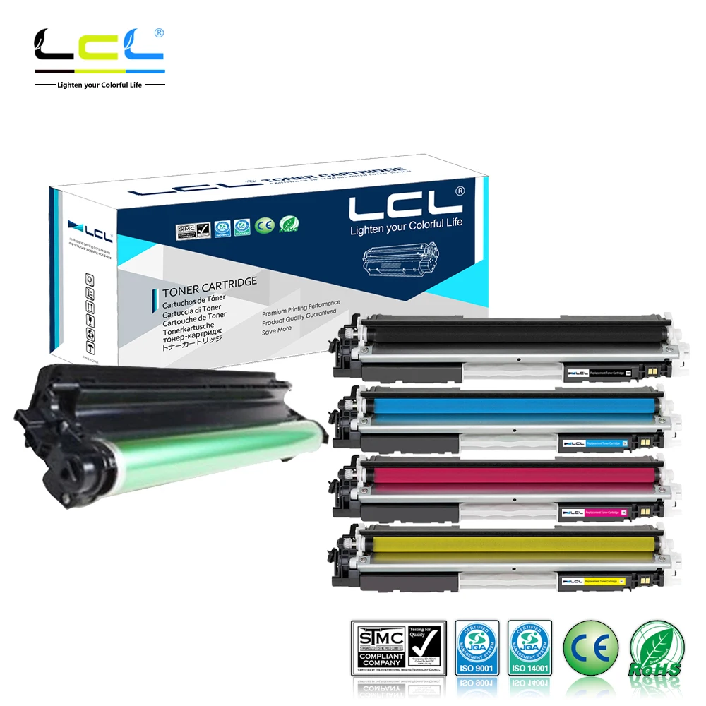

LCL 126A CE310A CE311A CE312A CE313A CE314A (5-Pack) Toner Cartridge Compatible for HP Laserjet Pro CP1025/1025nw/CP1027nw