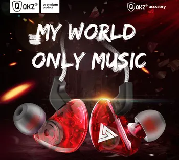 

Qkz CK5 In Ear Wired Earphone Transparent Bass 3.5mm Sport Stereo Music with MIC Earphones For iphone For Xiaomi Android Phones