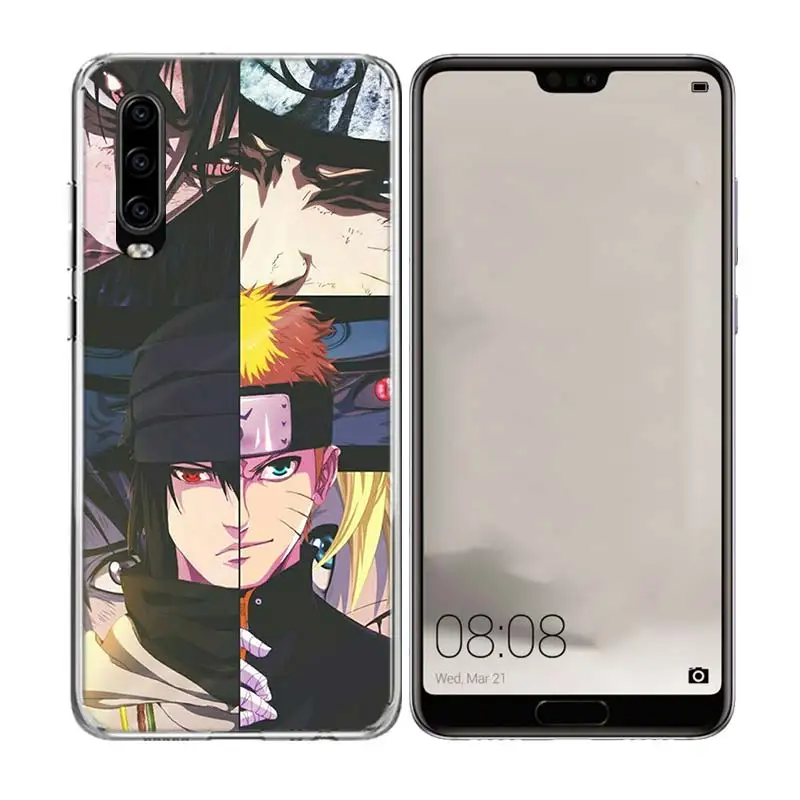 Аниме Uchiha Наруто силиконовый чехол для телефона huawei mate 10 20 Pro Lite 20X S RS Y5 Y6 Y7 Y9 2019 Prime