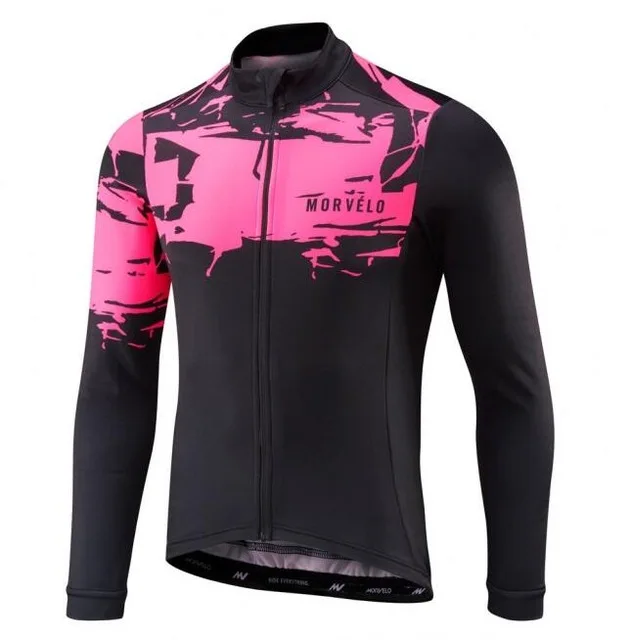 Morvelo Длинные рукава Велоспорт Джерси весна/осень мужские Ropa Ciclismo велосипед