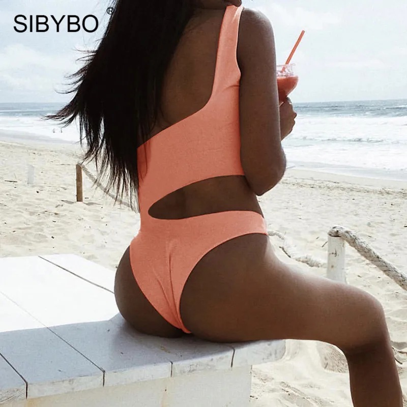 Sibybo пляжное Боди без рукавов с открытыми плечами для женщин с открытой спиной обтягивающие летние женские Комбинезоны повседневные женские боди
