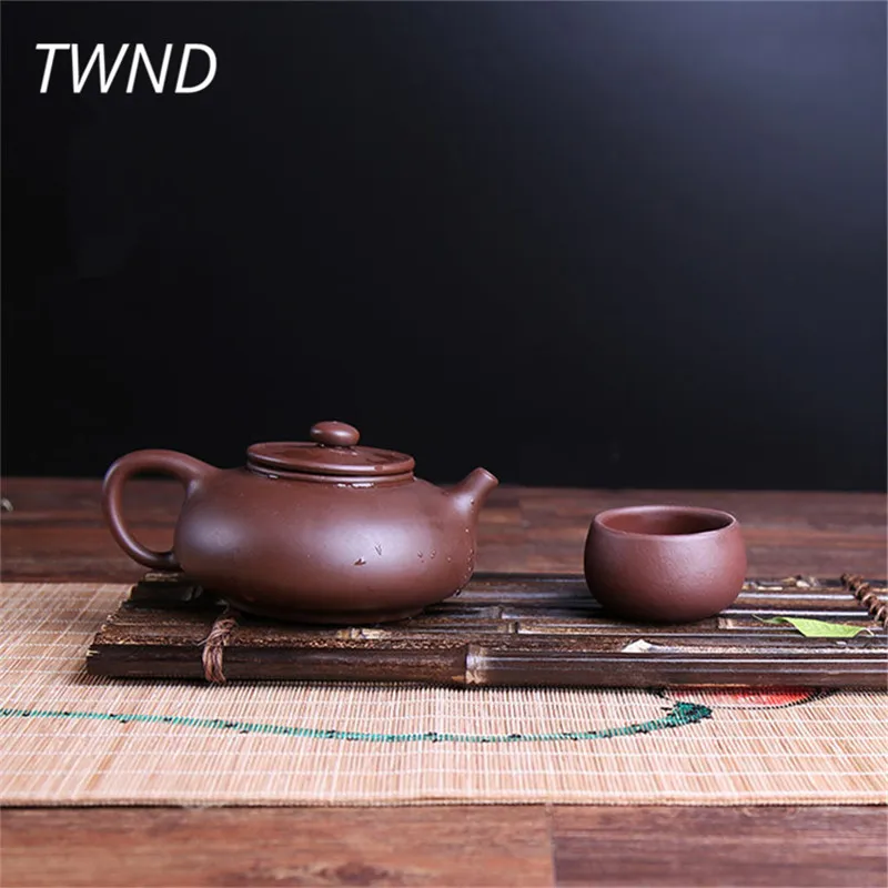 

300CC yixing teapot yu bian tea pot chinese kung fu kettle purple clay drinkware with gift box suit Oolong tea Tie Guanyin 17