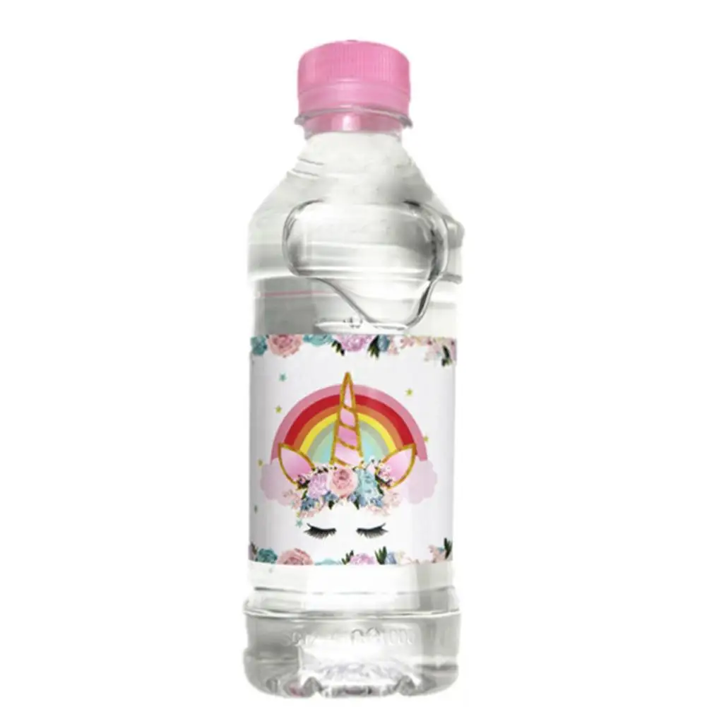 12pcs Adhesive Unicorn Birthday Sticker Gifts Boxes Seal Label Stickers Water Bottle Candy Box Labels Unicorn Party Supplies