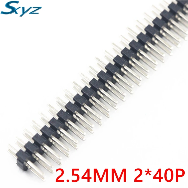 10pcs 80 Pin 2x40 2.54 Breakable Pin Header Connector Strip for Arduino