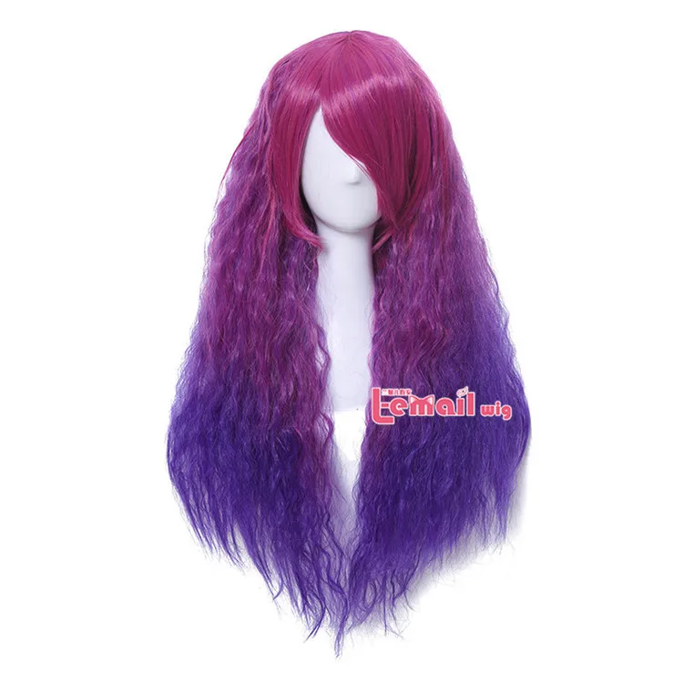 L-email парик 70 см/27,5 дюйма длинные женские парики градиентные цвета кудрявые высокотемпературные волокна синтетические волосы Perucas Косплей парик
