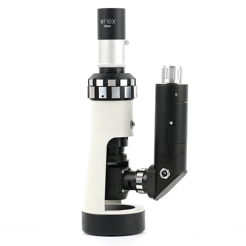  1/set Industry Handheld Portable Metallographic Microscope Zoom 100X-400X Polarizing Light Microsco