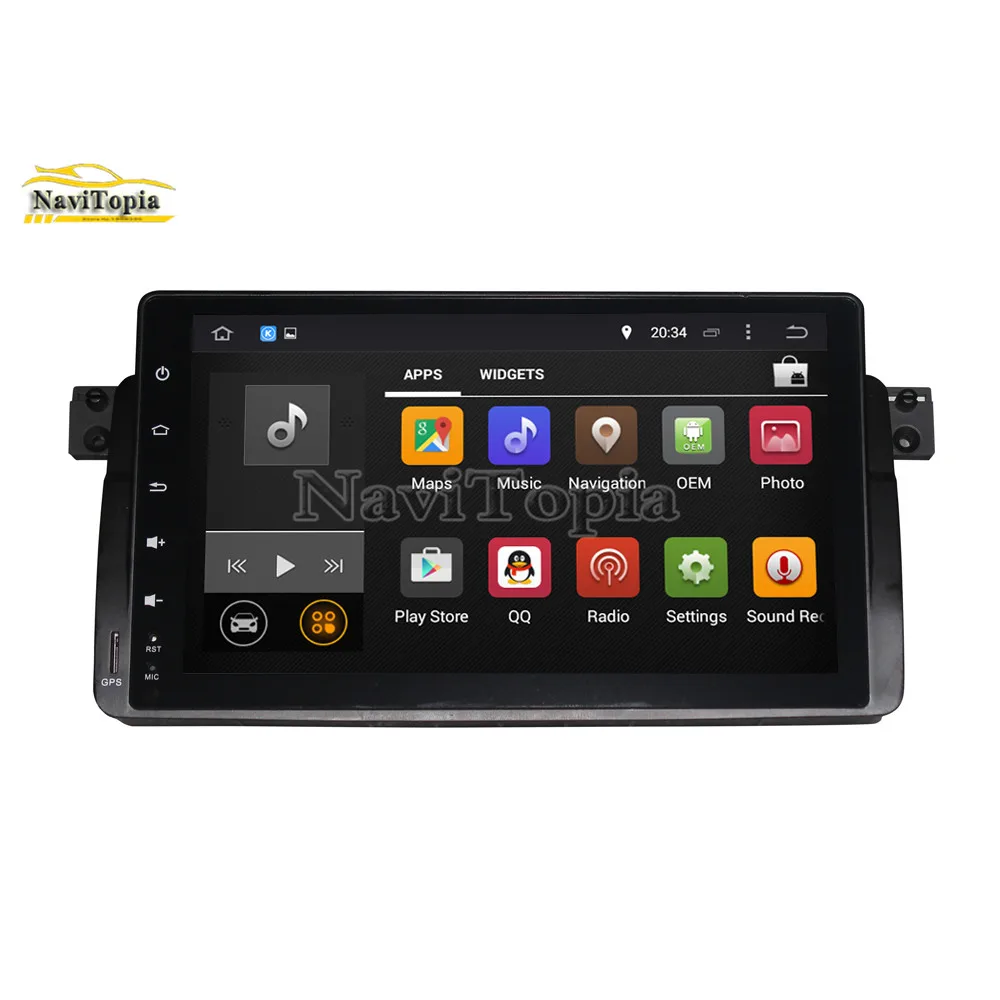 Sale NAVITOPIA 9inch 4G RAM 64G ROM PX6 Six Core Android 9.0 Car DVD GPS for BMW E46/M3 for BMW 3 series 1998 1999 2000 2001-2005 4