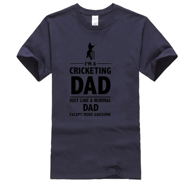 أنا CRICKETING أبي-الأب الأب يوم الرياضة متعة تحت عنوان قميص رجالي