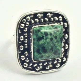 Серебряное кольцо Rubys Zoisite накладное из меди размер США 7 R3879|Кольца| |