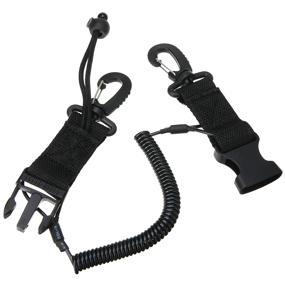 1Pcs Camera Spring Lanyard With Quick Release Buckle Clips Underwater Dive Swimming Spring Camera Anti-lost Safety Rope