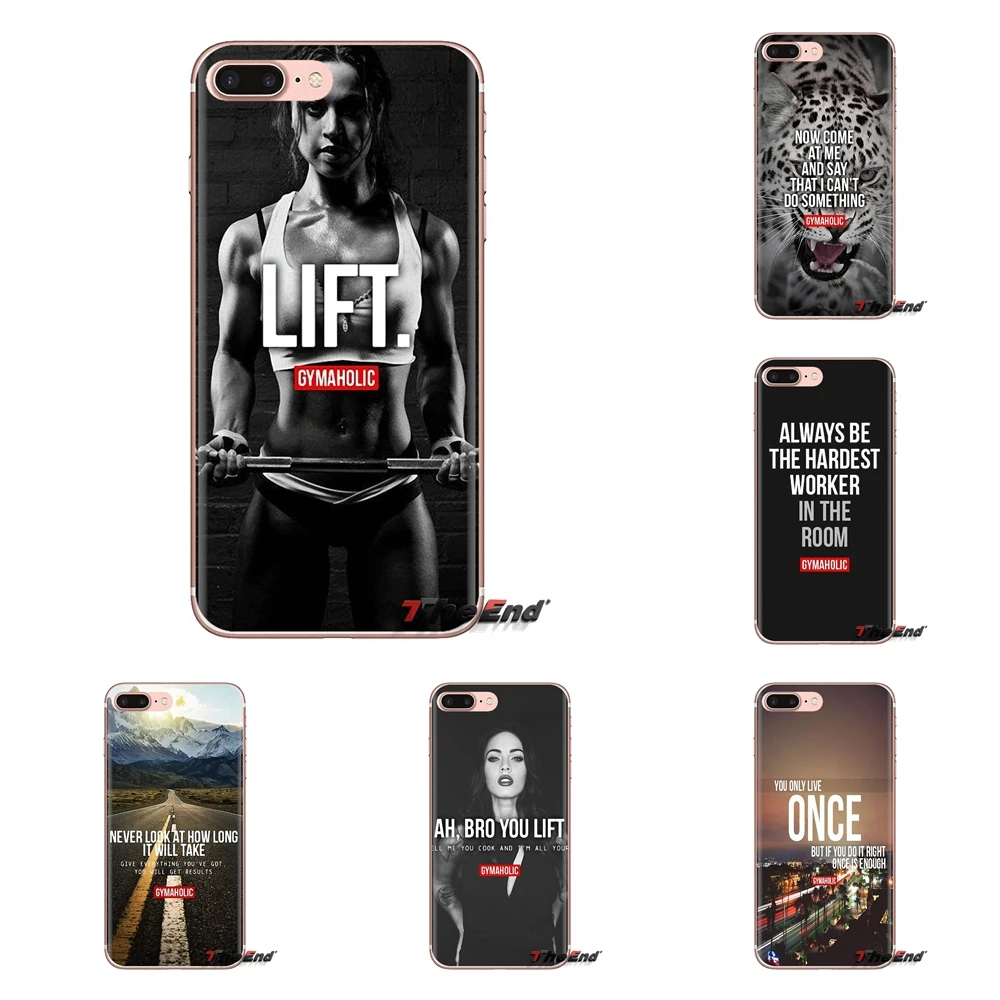 

For Huawei G7 G8 P7 P8 P9 P10 P20 P30 Lite Mini Pro P Smart Plus 2017 2018 2019 Fitness Daily motivation in Gymaaholic Soft Case