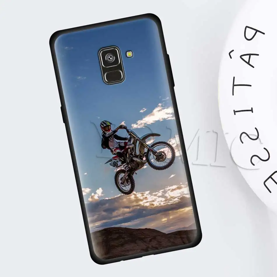 Moto крест moto rcycle Спорт на открытом воздухе силиконовый мягкий чехол для samsung Galaxy A50 A40 A70 A30 A20 A80 A6 A7 A8 плюс A9 черный чехол Чехол