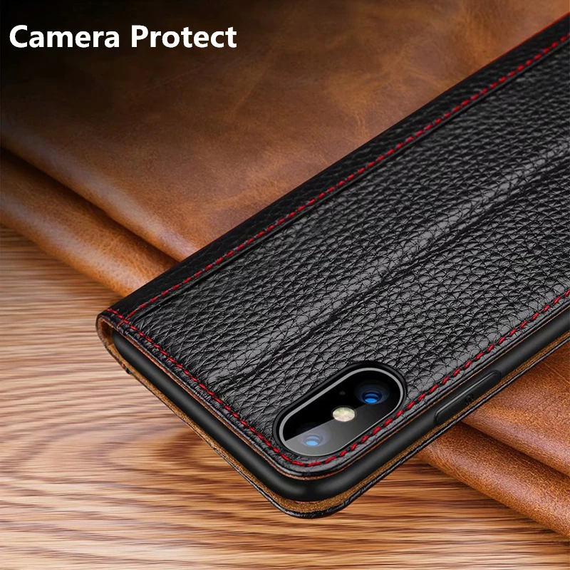 Роскошный чехол из натуральной кожи для iphone XS Max X XR Apple 7 Plus 8 полностью защищенный