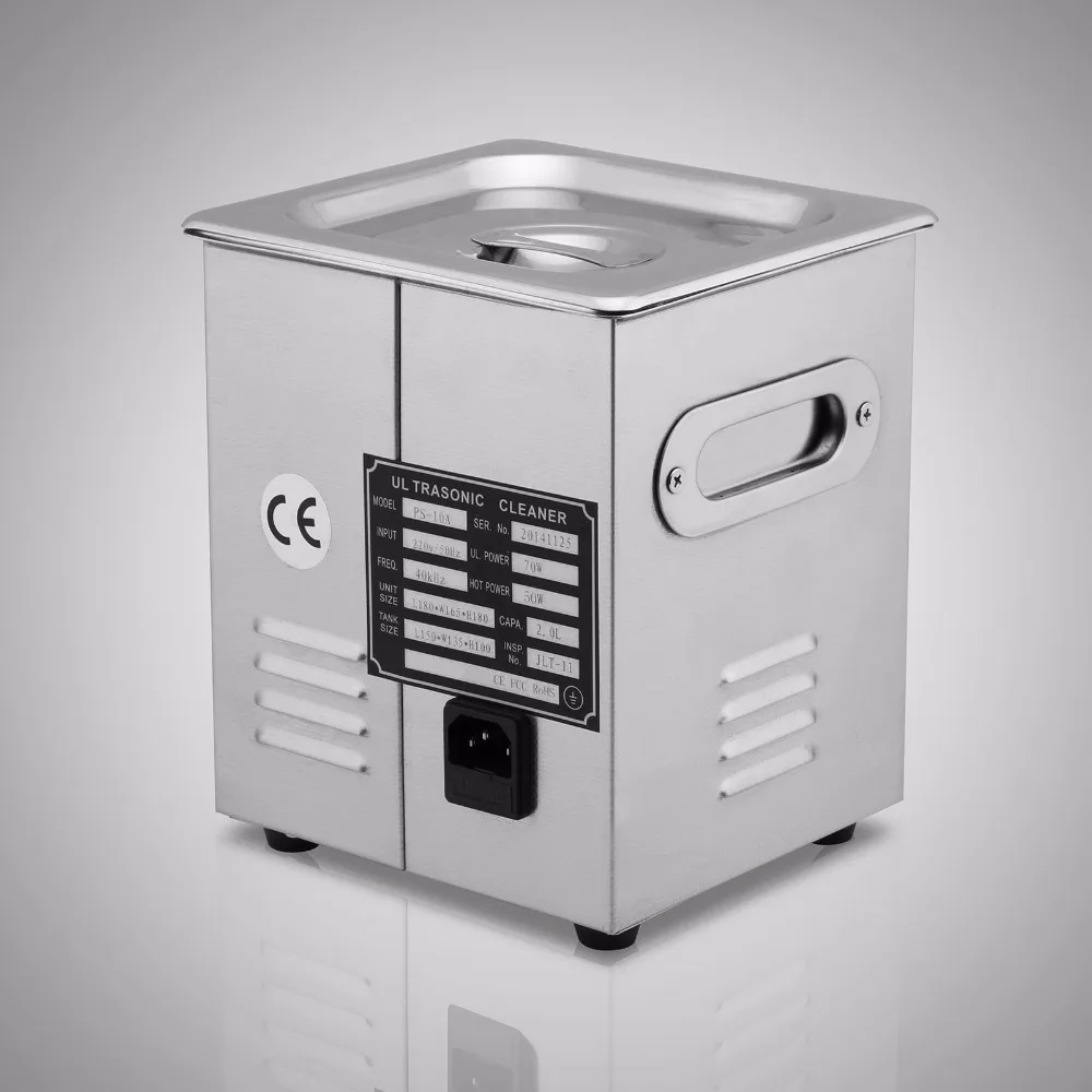 

VEVOR JPS-10A Professional Digital 2L Ultrasonic Jewelry Cleaner with CE in US warehouse