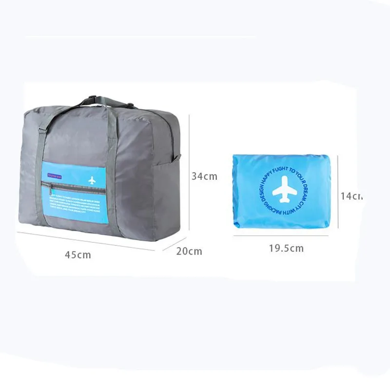 

Korean version of the hand bag large capacity multi-function organizer travel clothing storage bag folding aircraft travel bag