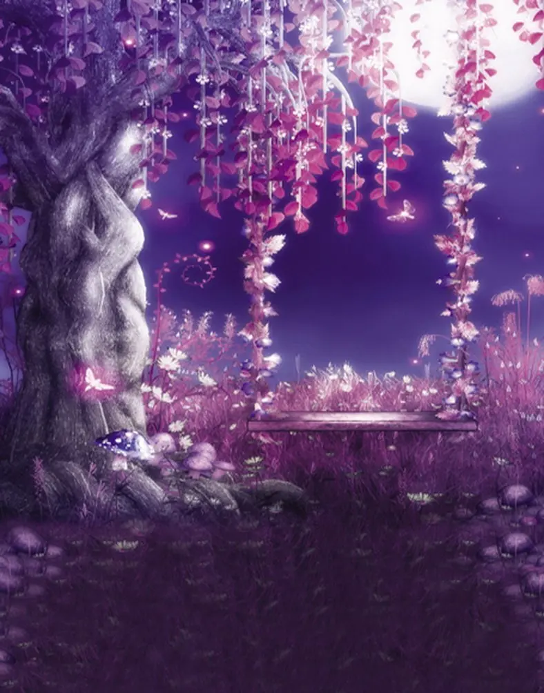 Dream Pink Tree Moon Photography Backdrops Photo Props Studio Background 5x7ft | Электроника