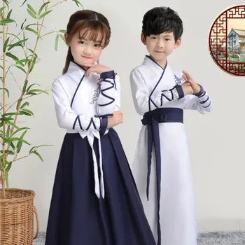 

Children's fabricCostume Chinese Hanfu Book Boy Chinese School Boy Performance Hairpin