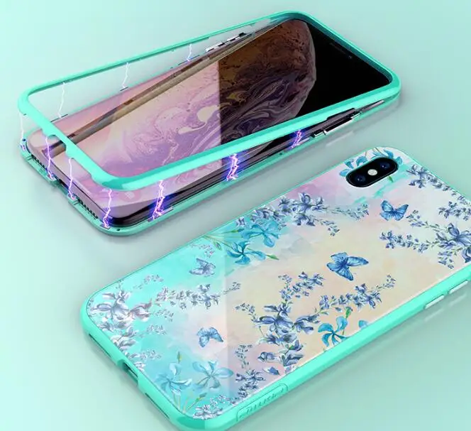 

NILLKIN for iphone xr /xs max Glass protective cover all-inclusive personality magnetic king anti-fall mobile phone shell