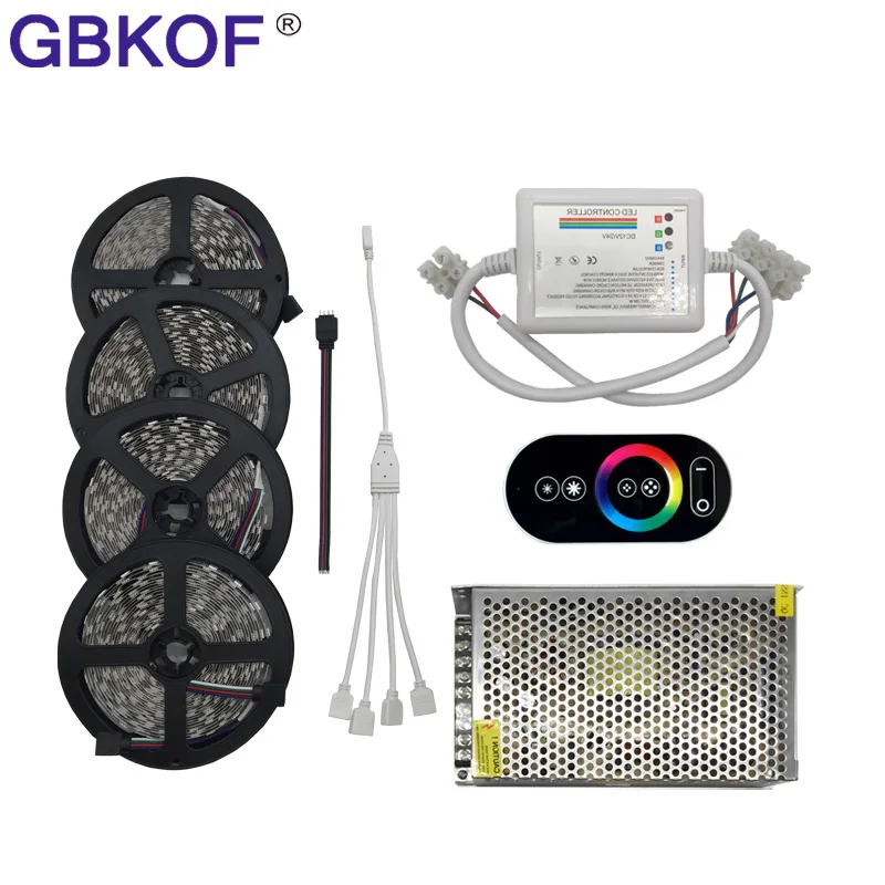 20 м 15 10 М 5050 Fita RGB Светодиодная лента светильник не водонепроницаемый гибкий