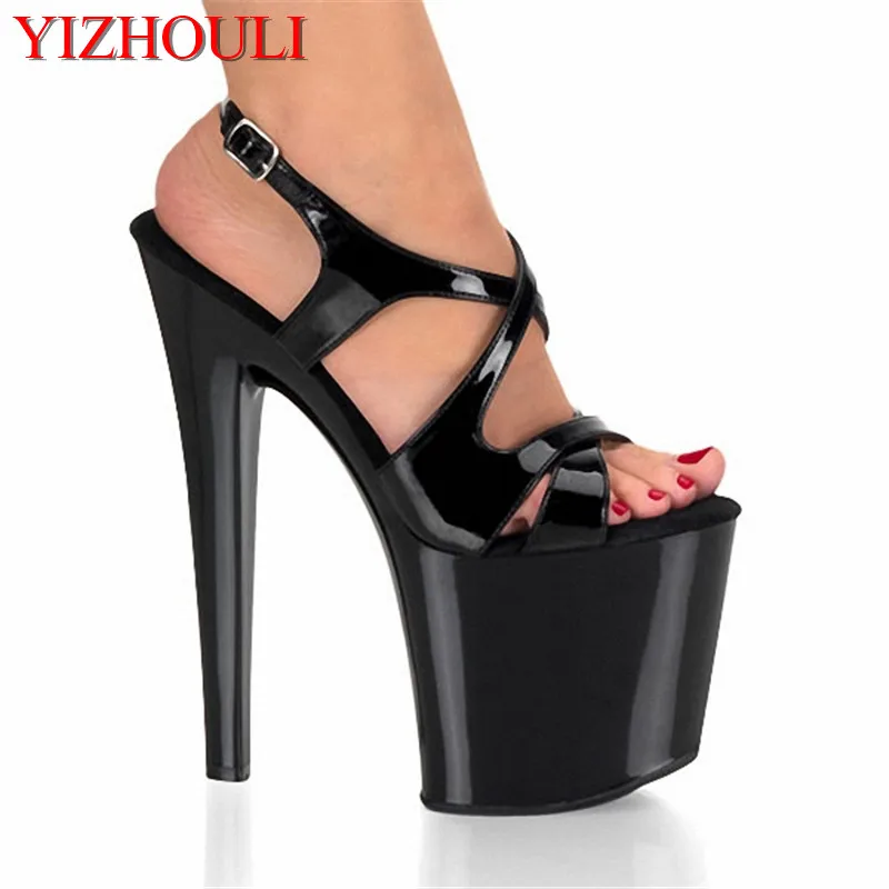 

Sexy 20CM high-heeled sandals, women's heels, pole dancing show model/wedding banquet sandals