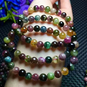

Natural Colorful Crystal Beads Bracelet AAA 7mm