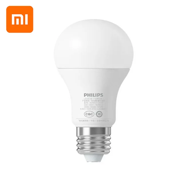 Xiaomi Philips умный Белый светодиодный E27 ламповый светильник приложение пульт дистанционного управления светодиодный светильник - Цвет: Белый