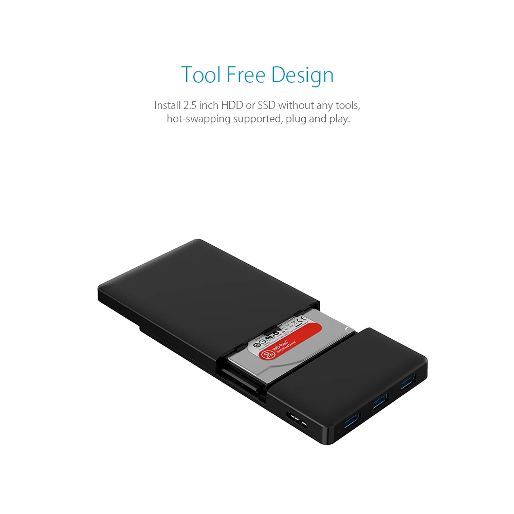 Корпус для жесткого диска ORICO 2 5 дюйма жесткий диск USB 3 0 с портами концентратор