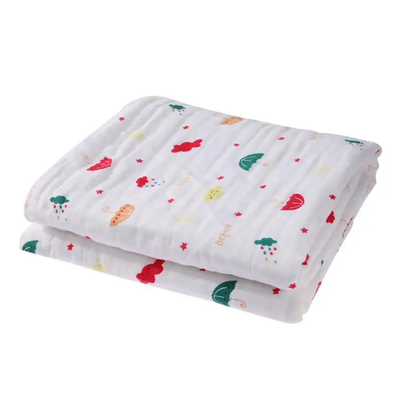 Новое 6 слоев детское одеяло хлопок жаккард Марля милое душевое полотенце для новорожденного