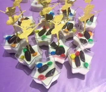 

Promotion - Event Party Wedding Festival Suppliers, Disposable Plastic Tableware, 140ml Star Dessert Cup, 10/Pack