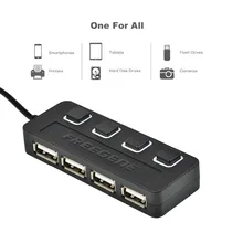 4-Port USB 2.0 Hub mit Einzelnen Leistungsschalter und Led-anzeigen