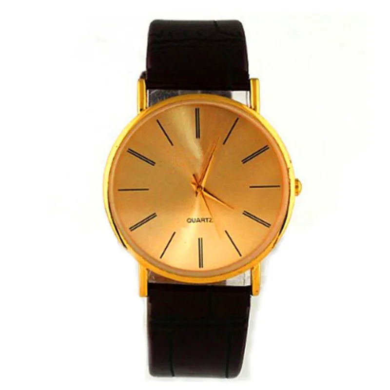

OTOKY Men Watches Luxury Golden Gentle Men Leather Band Watch Quartz Wrist Watches Drop Shipping 71221