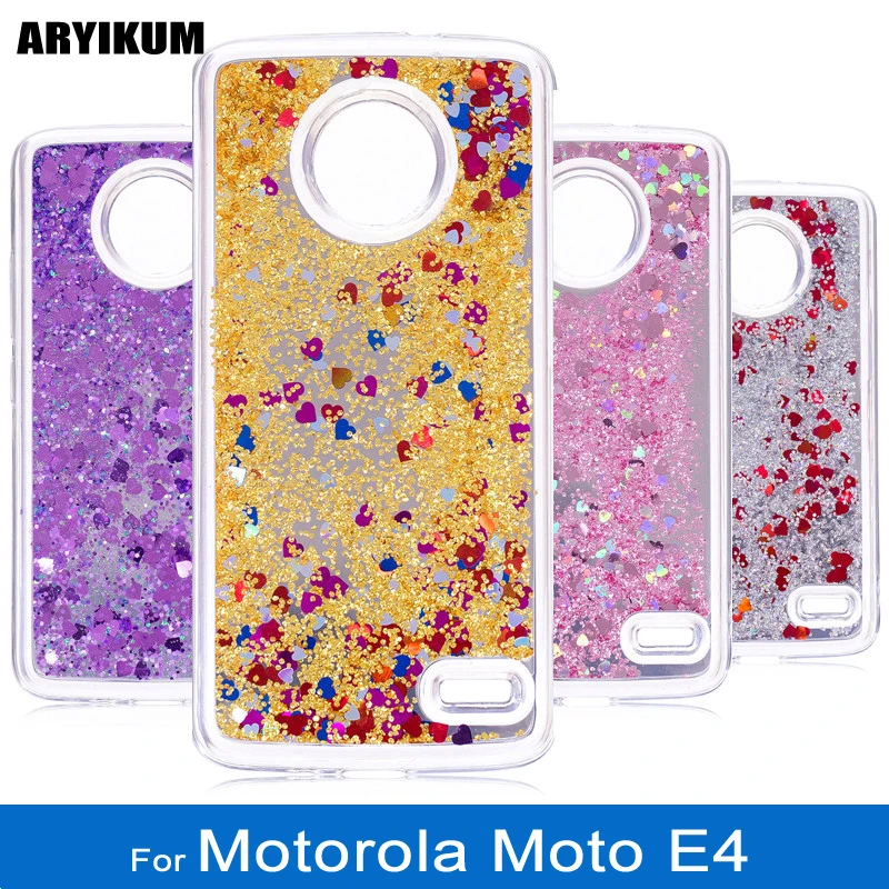 

Liquid Case For Motorola Moto E4 XT1763 XT1762 Silicone Case For Lenovo Moto E4 E 4 EU Glitter Mirror Back Cover For MotoE4 Case