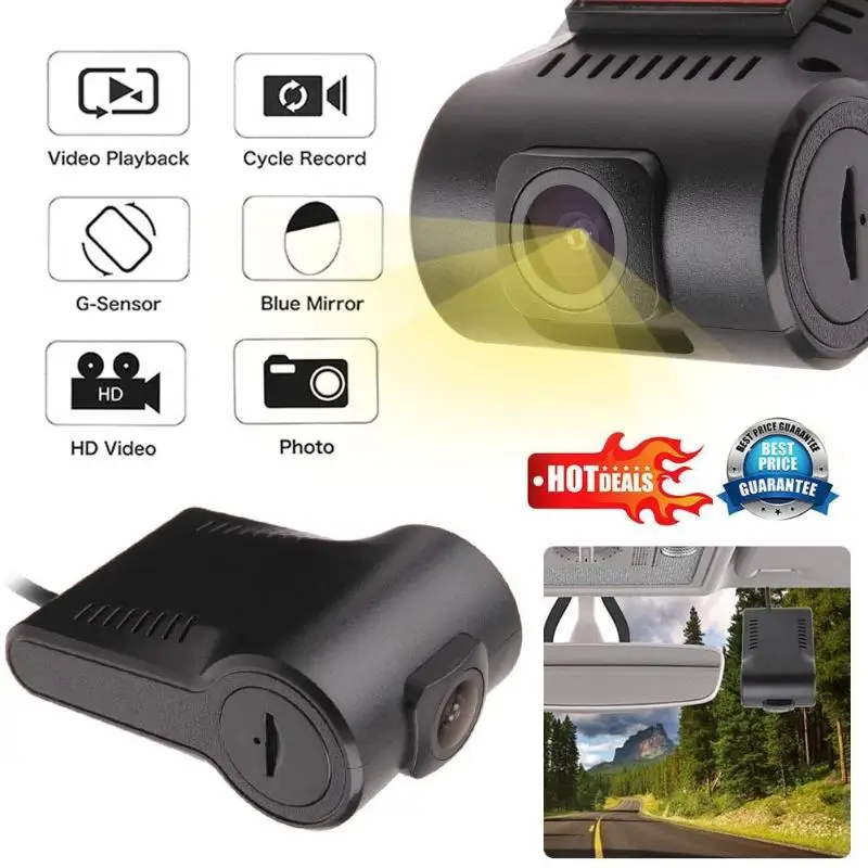 USB Car DVR Camera HD 720P Driving Video Recorder for Android Car GPS