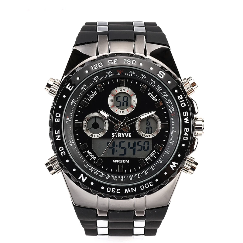 Роскошные Брендовые мужские часы Stryve Military 3ATM Wateprroof Relogio Masculino с ночным освещением