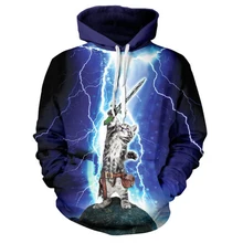 3d животное кошка Толстовка Алмазная вышивка "Кошки Играют" с молния, гроза кошка свитшоты повседневные мужские/женские толстовки новые модные толстовки