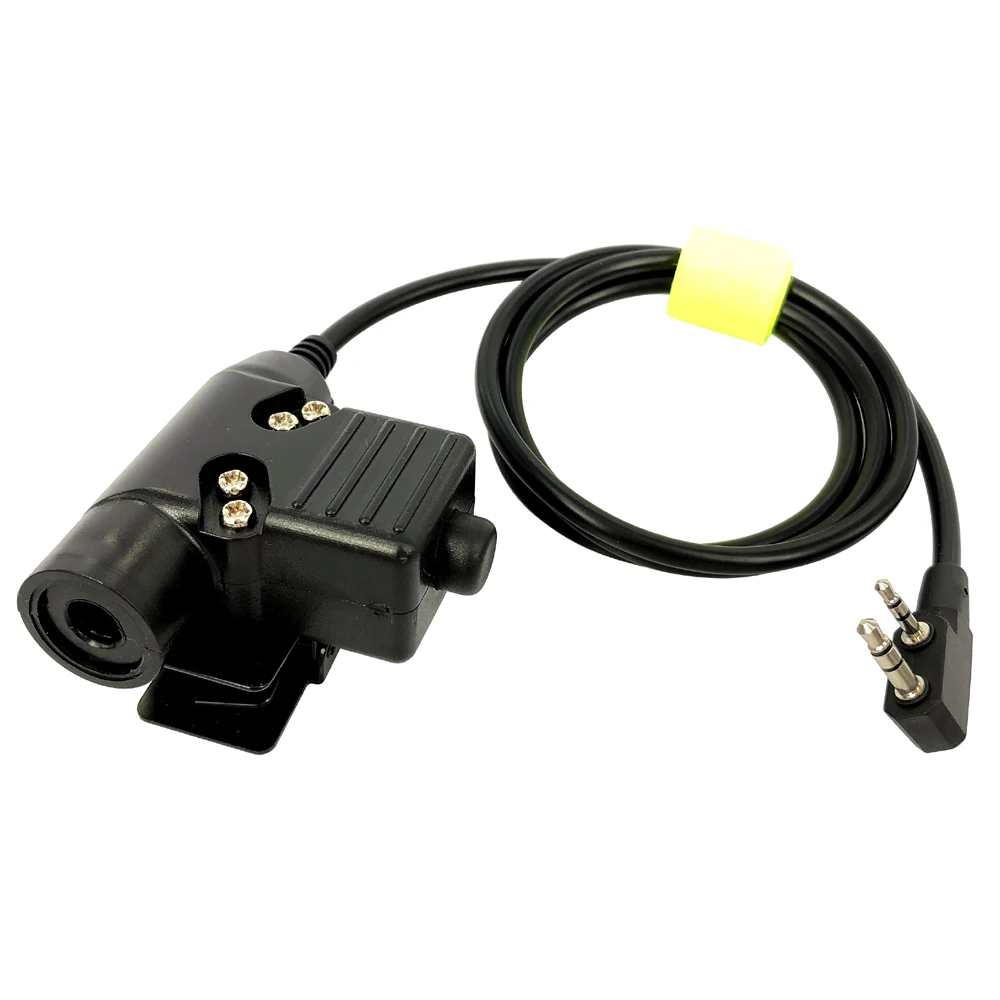 Фото Тактический кабель U94 PTT для Kenwood BaoFeng UV-5R 10R 13 15 16 17 18 21 25 S9 BF-F8 K5 Walkie Talkie подходит для гарнитуры HD03 H60 7,1 мм №3