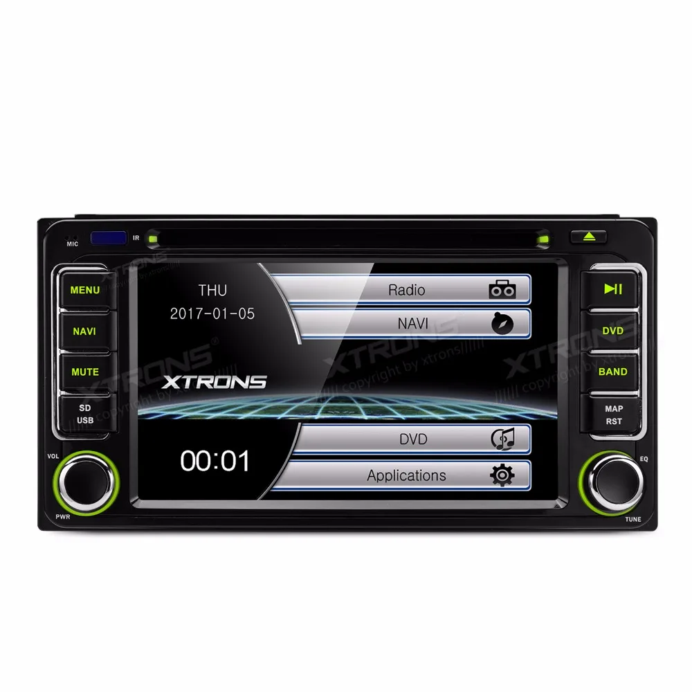 Автомобильный DVD плеер XTRONS с цифровым сенсорным экраном 6 2 дюйма GPS для Toyota RAV4 VIos
