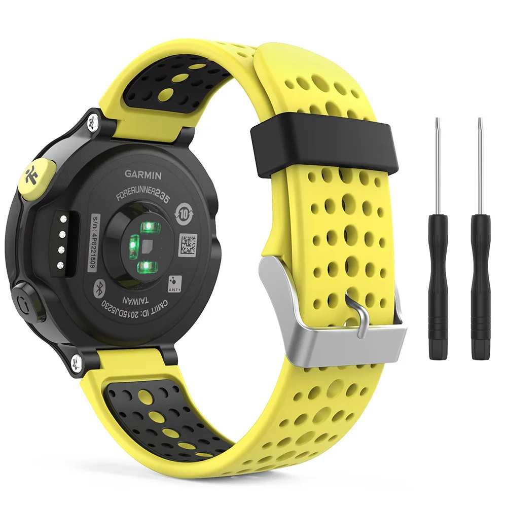 3 шт. Смарт-часы полос для Garmin Forerunner 230/220/235/620/630/735XT силиконовый ремешок на запястье браслет для наручных часов Garmin Forerunner 235