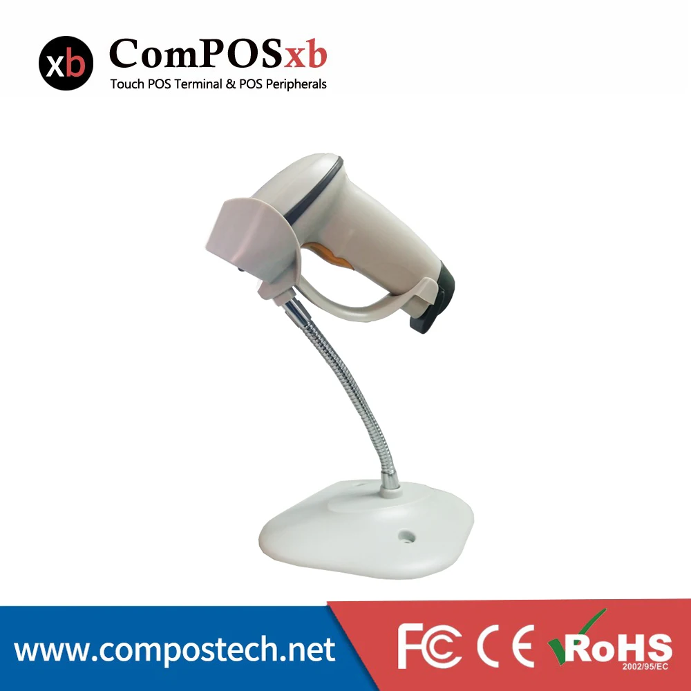 

Laser Barcode Scanner Best POS Bar Code Reader 1d Barcode USB Port White Color